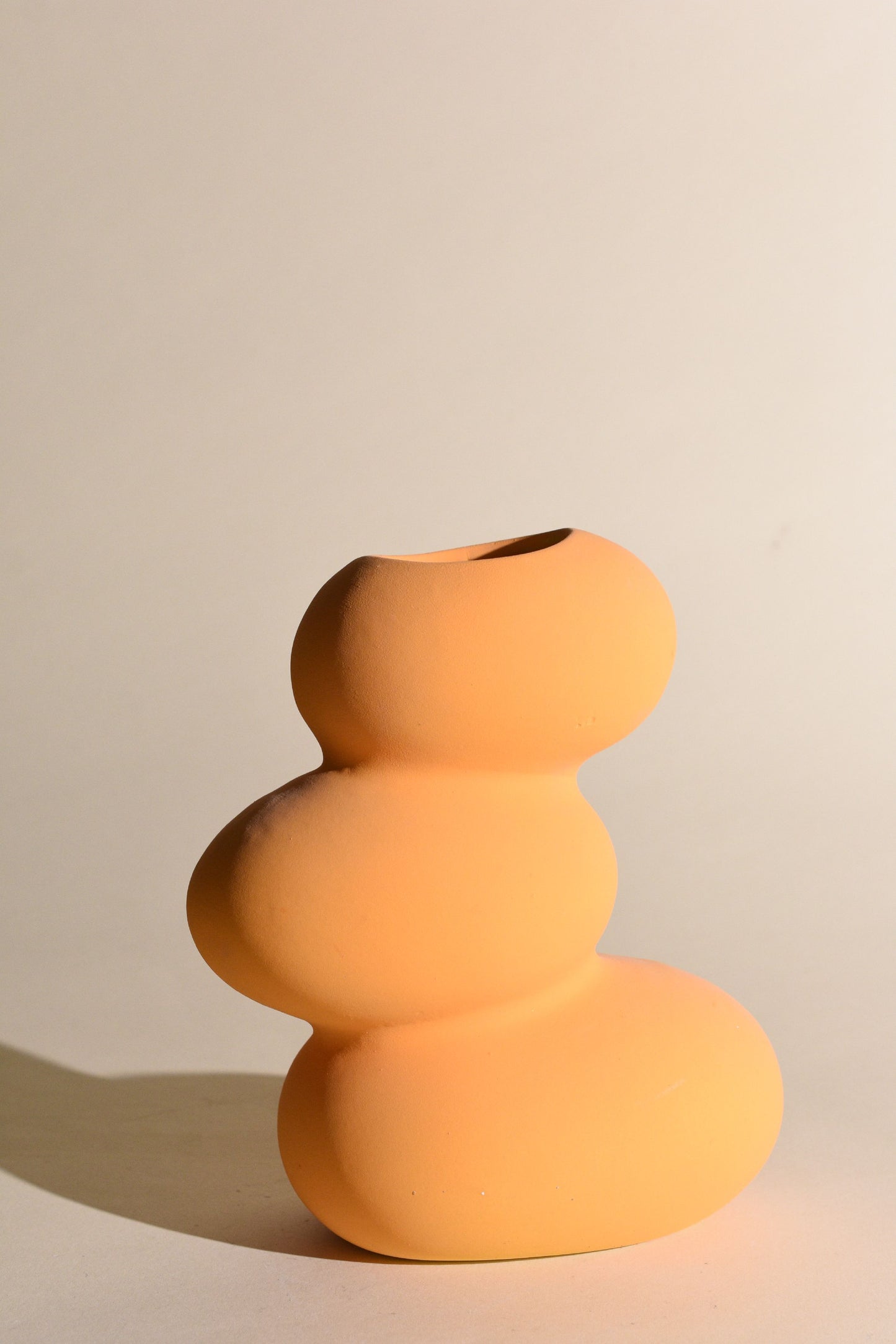 Apricot Totem Vase - Contemporary Expressions Collection