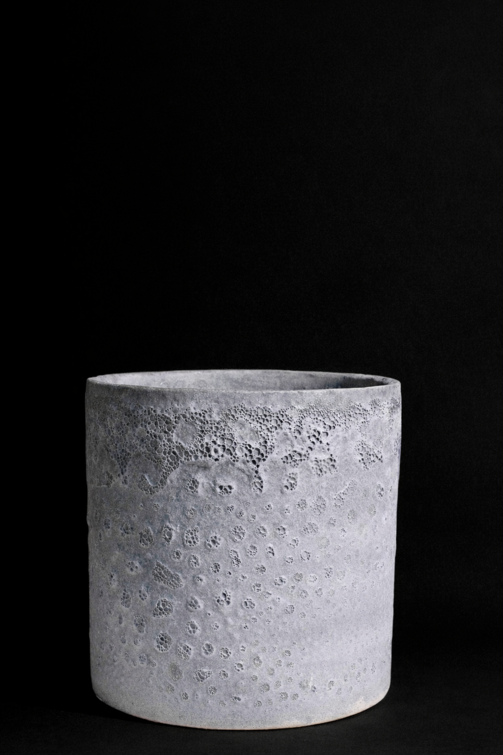Ash Crater Cylinder Planter - Volcanic Earth Collection