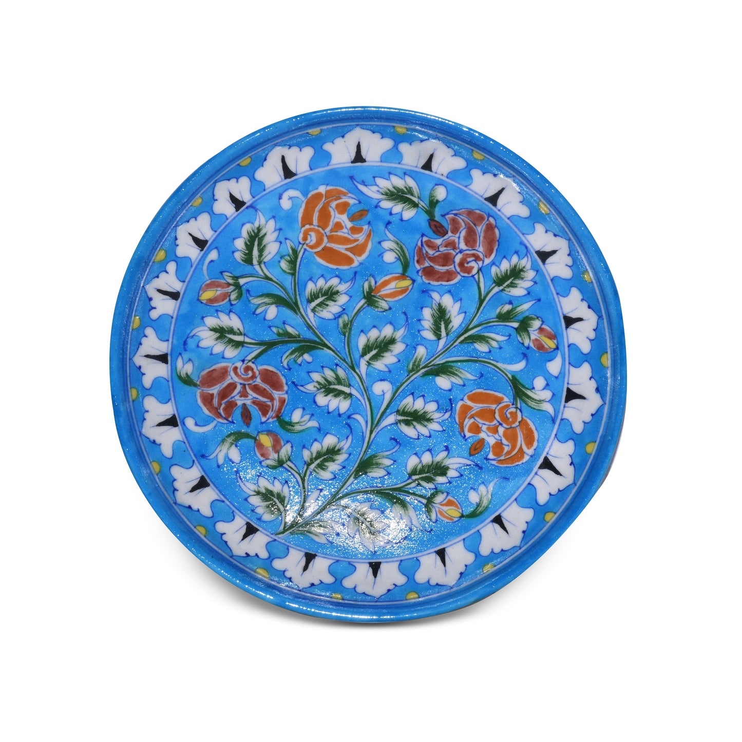 Decorative Plate – Handcrafted Floral Design
