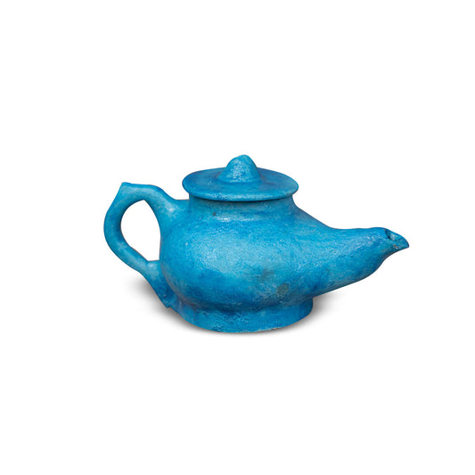 Delhi Blue Pottery Art Kettle with Lid