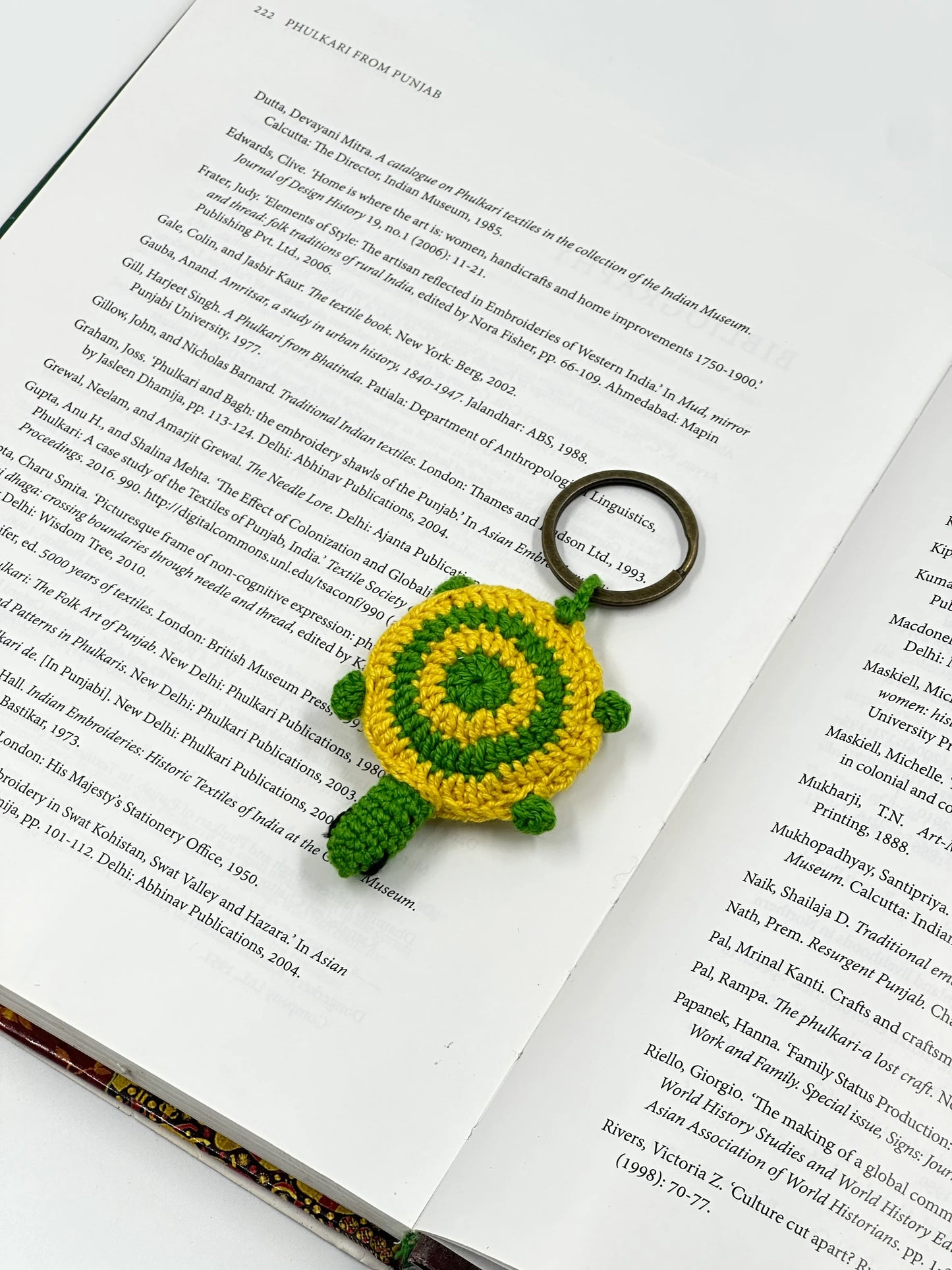 Handmade Crochet Turtle Keychain