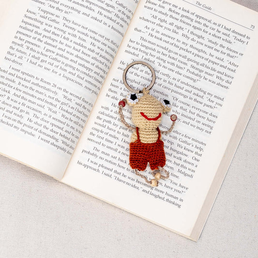 Handmade Crochet Keychain – Toad