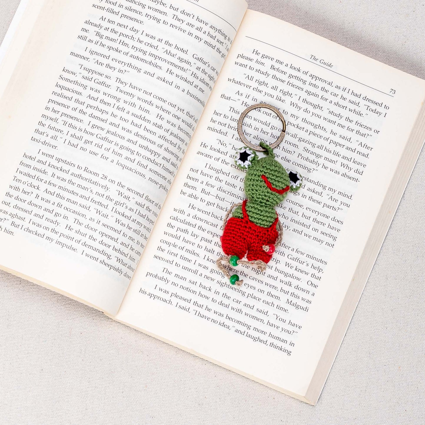 Handmade Crochet Keychain – Toad