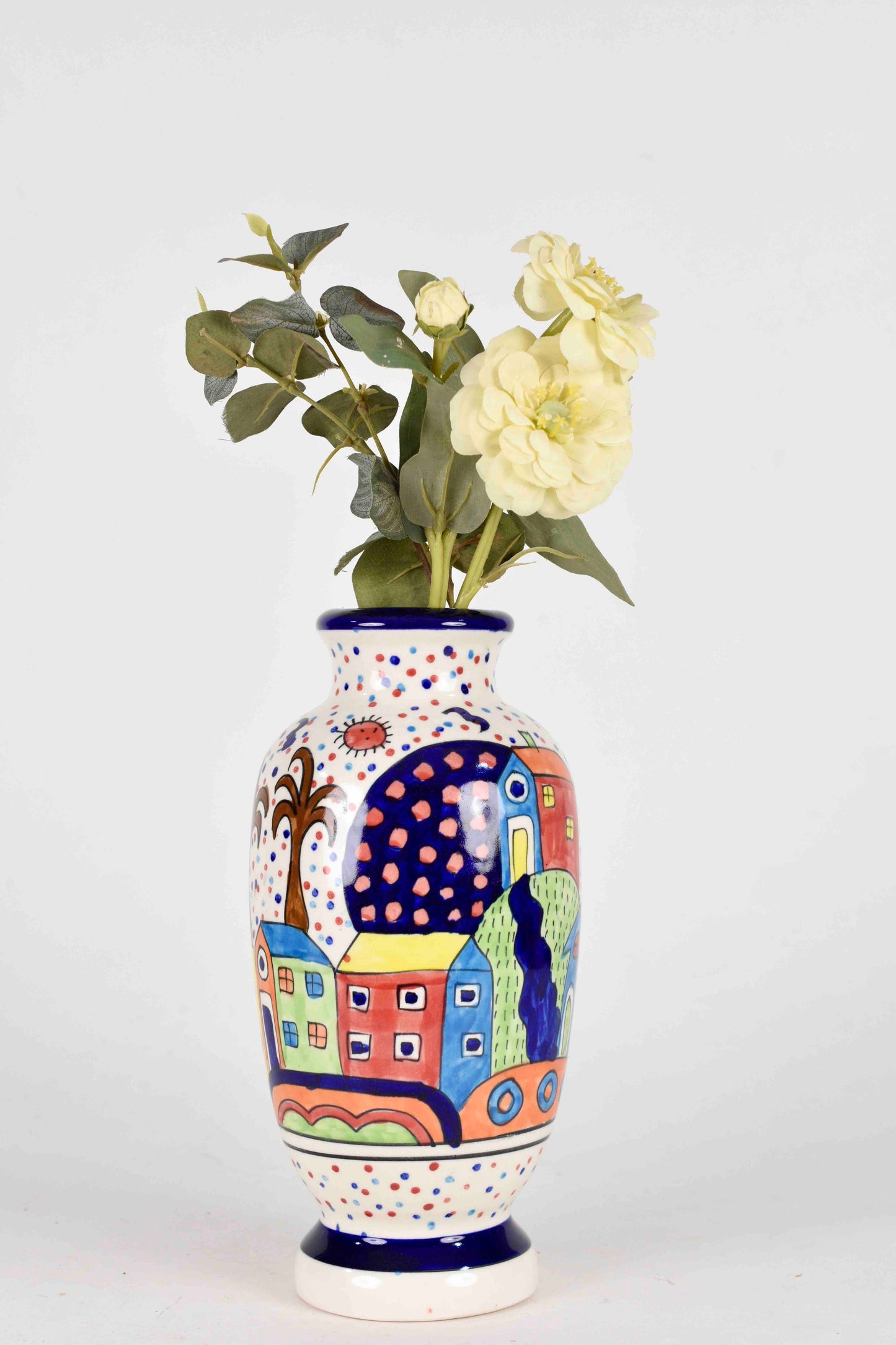 Sunlit Village Art Vase - Contemporary Expressions Collection