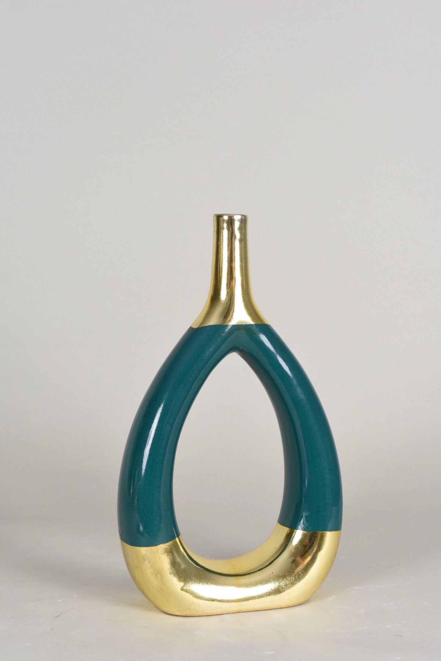 Teal Halo Luxe Vase - Contemporary Expressions Collection