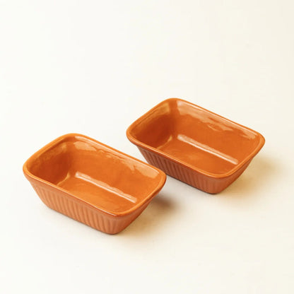 Rectangular Bowl Glazed