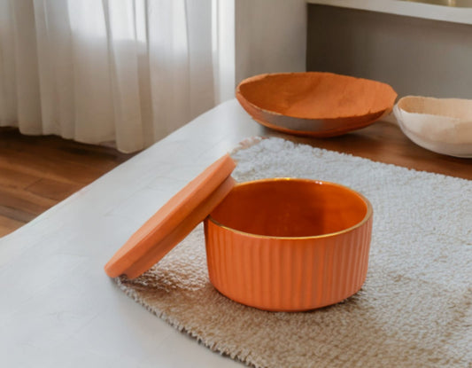 Handcrafted Terracotta Serving Bowl