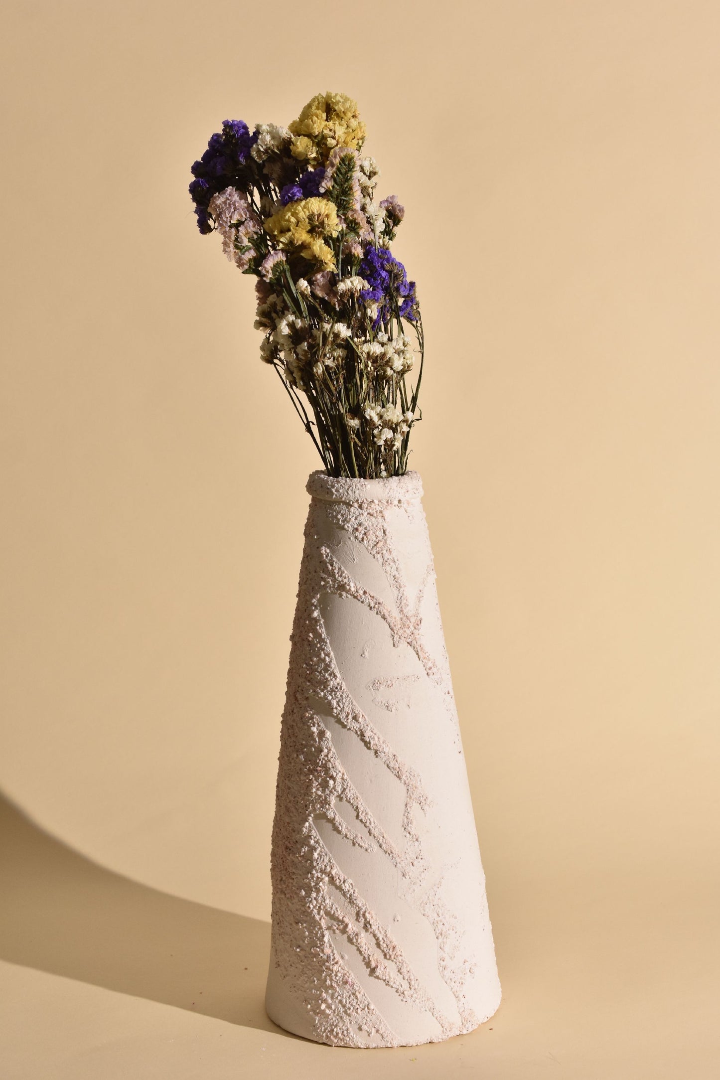 Alba Carve Artisan Floor Vase - Rustic Artisan Collection
