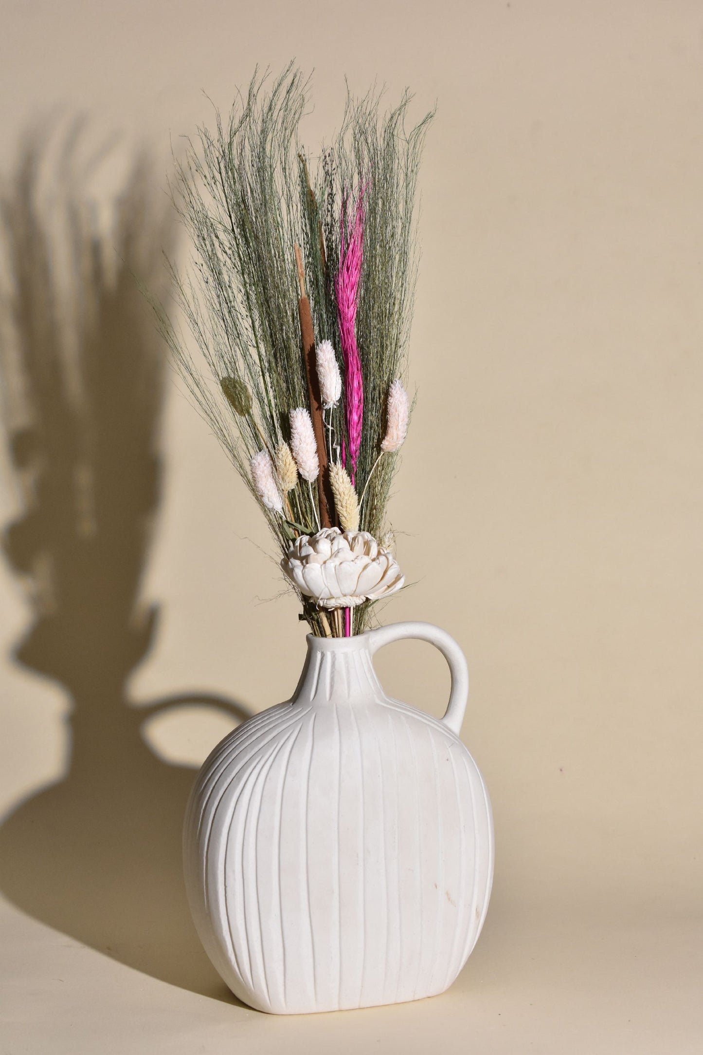 Alba Wave Relief Vase – Sculpted Silence Collection