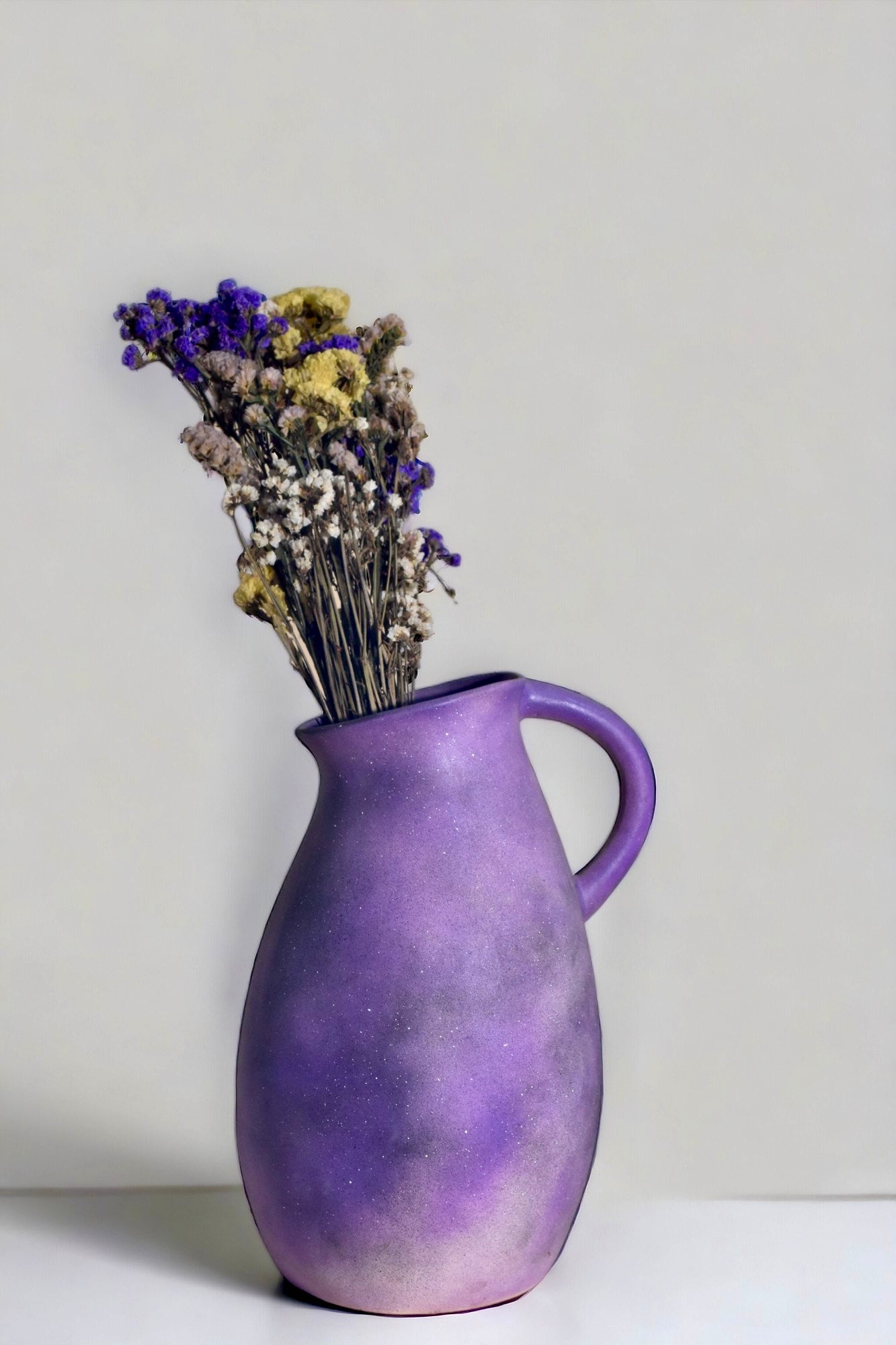 Amethyst Mist Pitcher Vase - Contemporary Expressions Collection