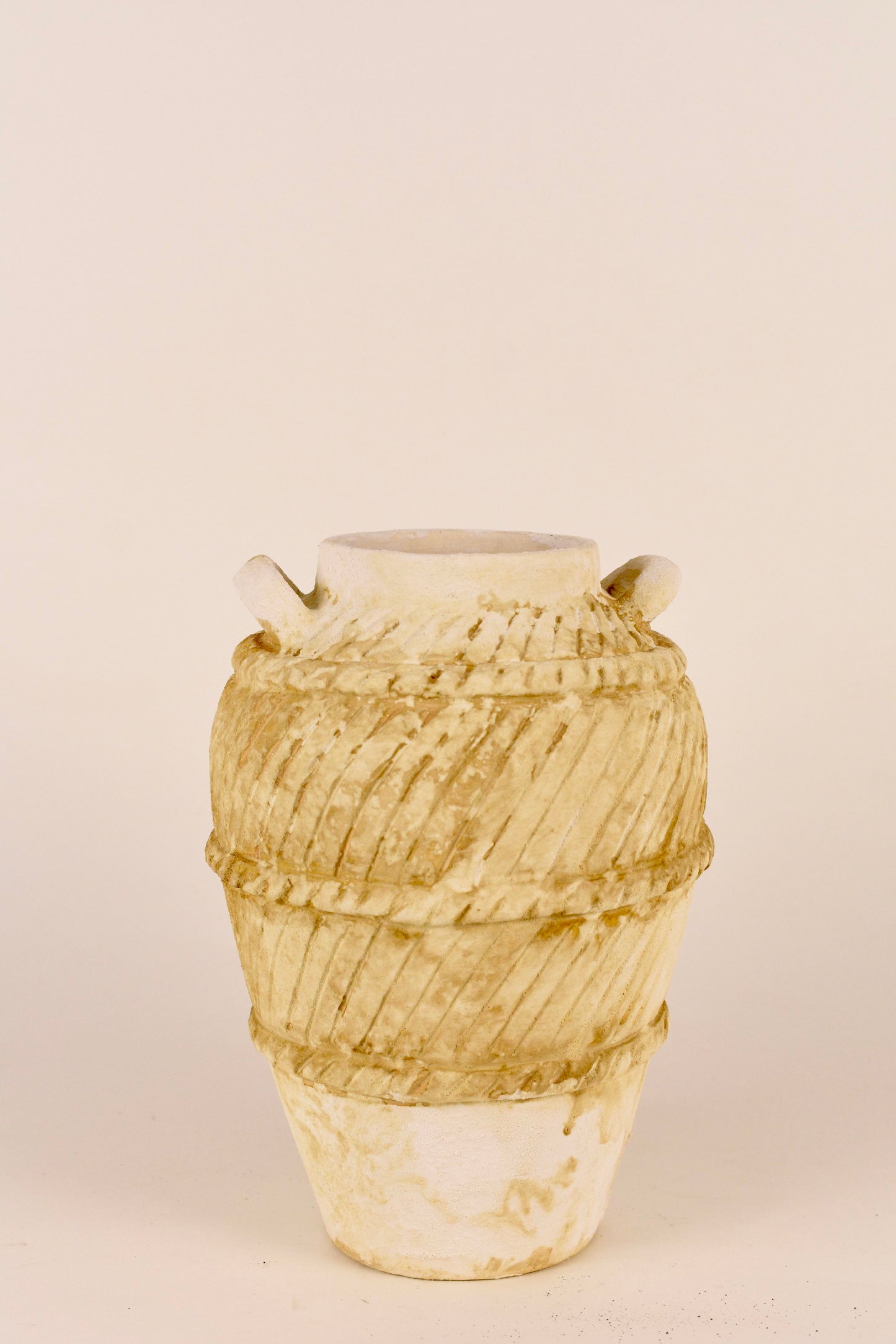 Antique Rope Band Amphora Vase - Rustic Artisan Collection