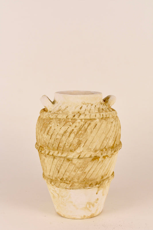 Antique Rope Band Amphora Vase - Rustic Artisan Collection