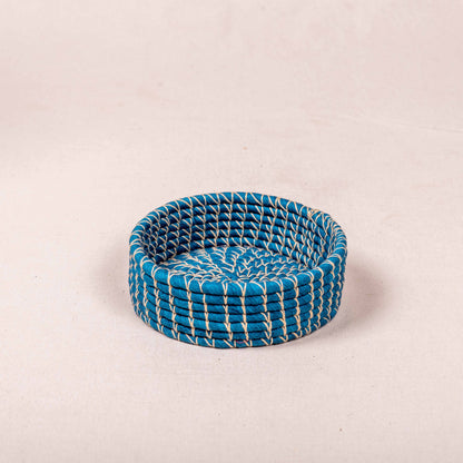 Handwoven Basket with a wooden Lid
