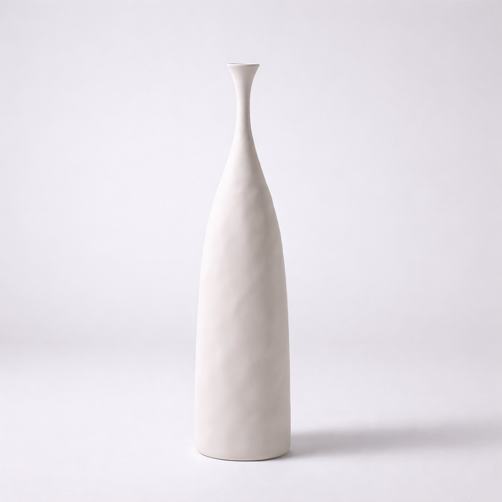 Nordic Tall Sculpt Vase – Sculpted Silence Collection
