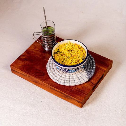 Handwoven Coasters 8"– Yin Yang (Set of 2)