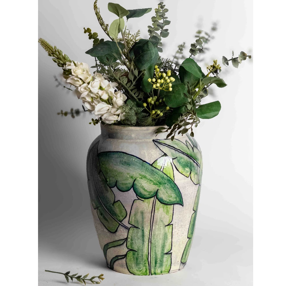 Contem Verdantia Leaf Vase - Contemporary Expressions Collection