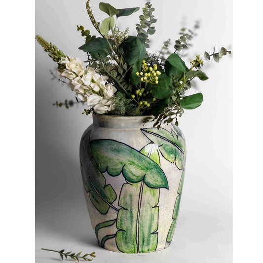 Contem Verdantia Leaf Vase - Contemporary Expressions Collection