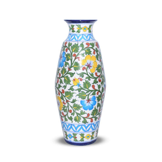 Handcrafted Multicolor Floral Decorative Flower Vase