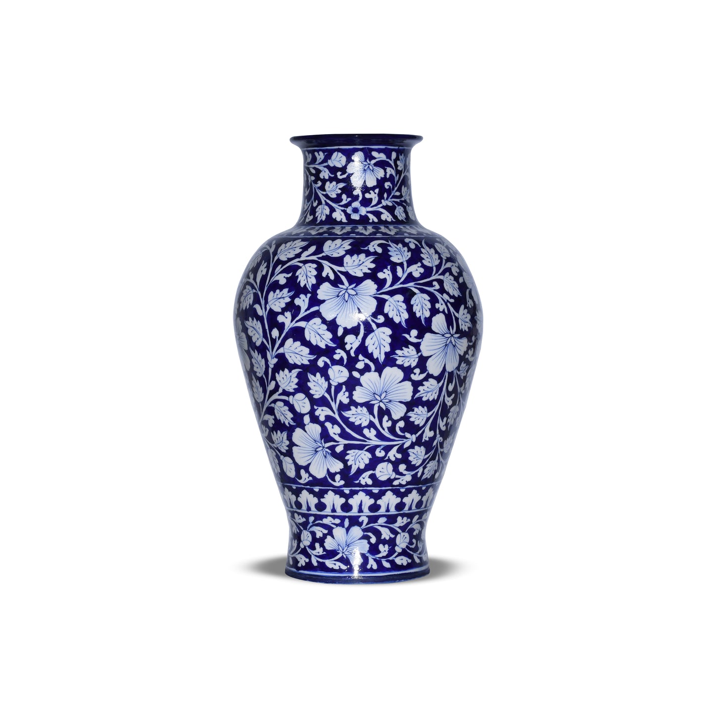 Handcrafted Decorative Flower Vase - Blue
