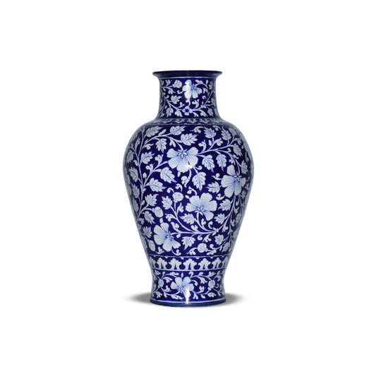 Handcrafted Decorative Flower Vase - Blue