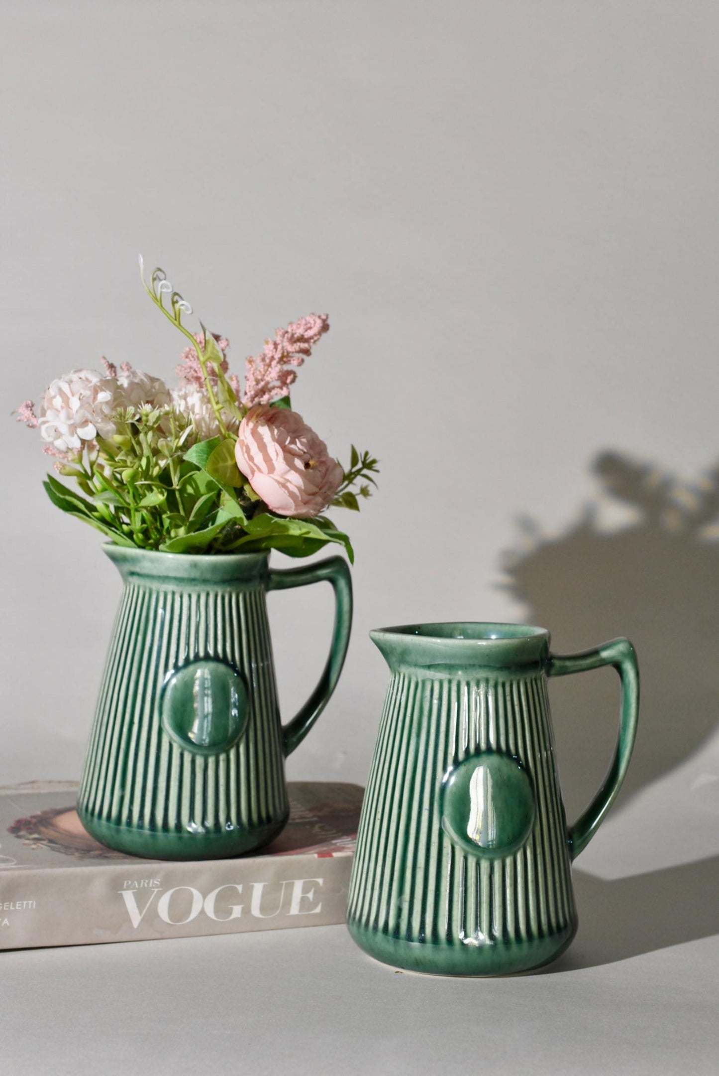Emerald Vogue Pitcher Vase - Contemporary Expressions Collection