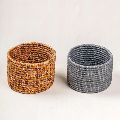 Handwoven Rope Basket – Open Storage Organizer