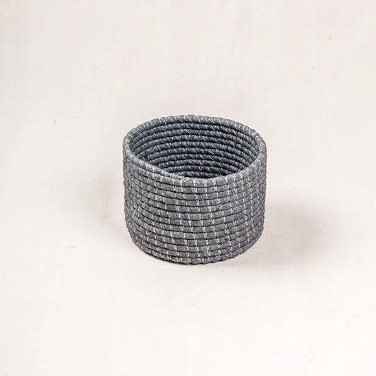 Handwoven Rope Basket – Open Storage Organizer
