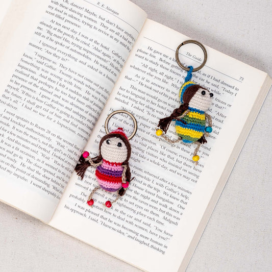 Handmade Crochet Keychain – Doll