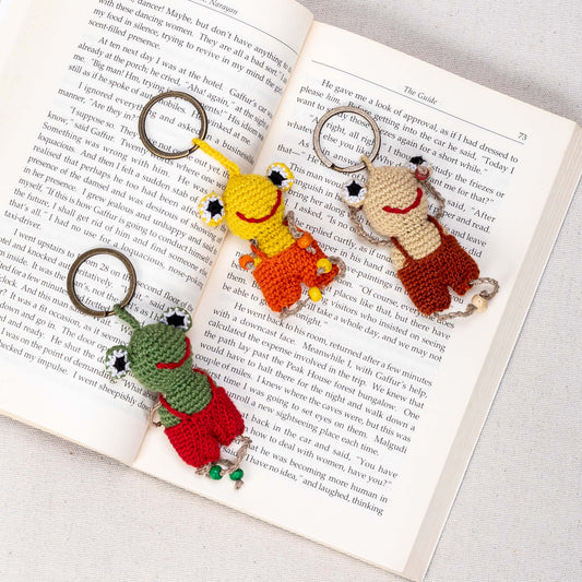 Handmade Crochet Keychain – Toad