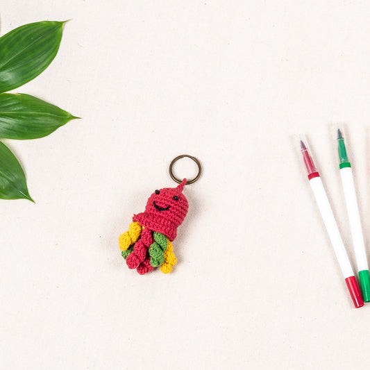 Handmade Crochet Keychain – Octopus