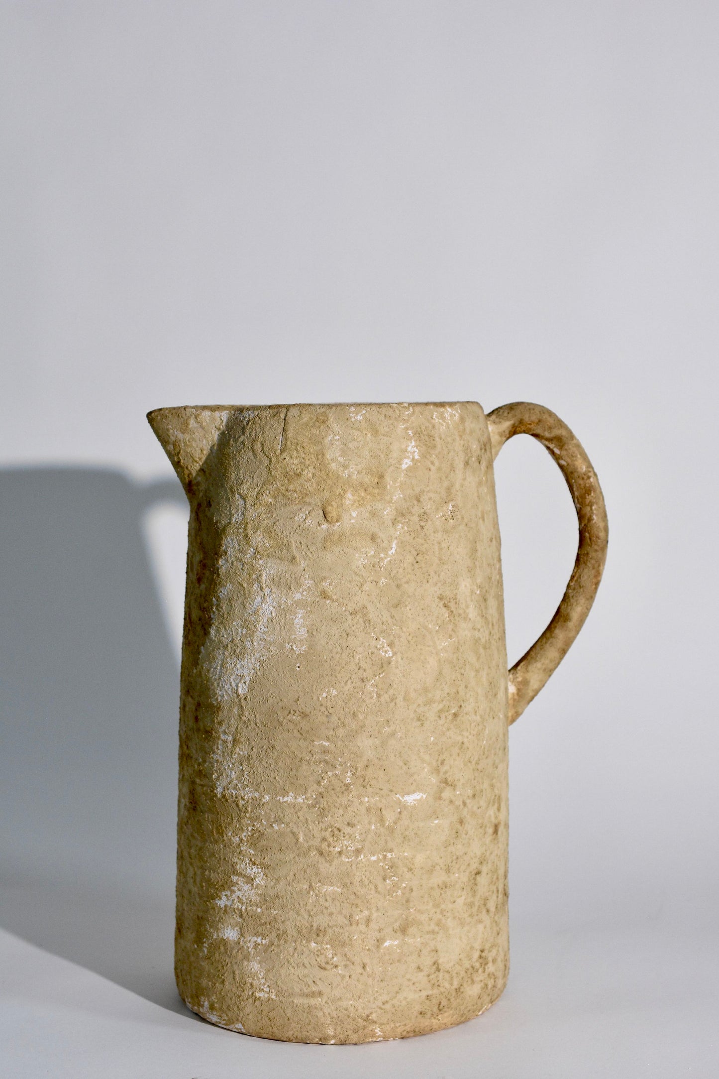 Limestone Pour Pitcher Vase - Organic Modern Collection
