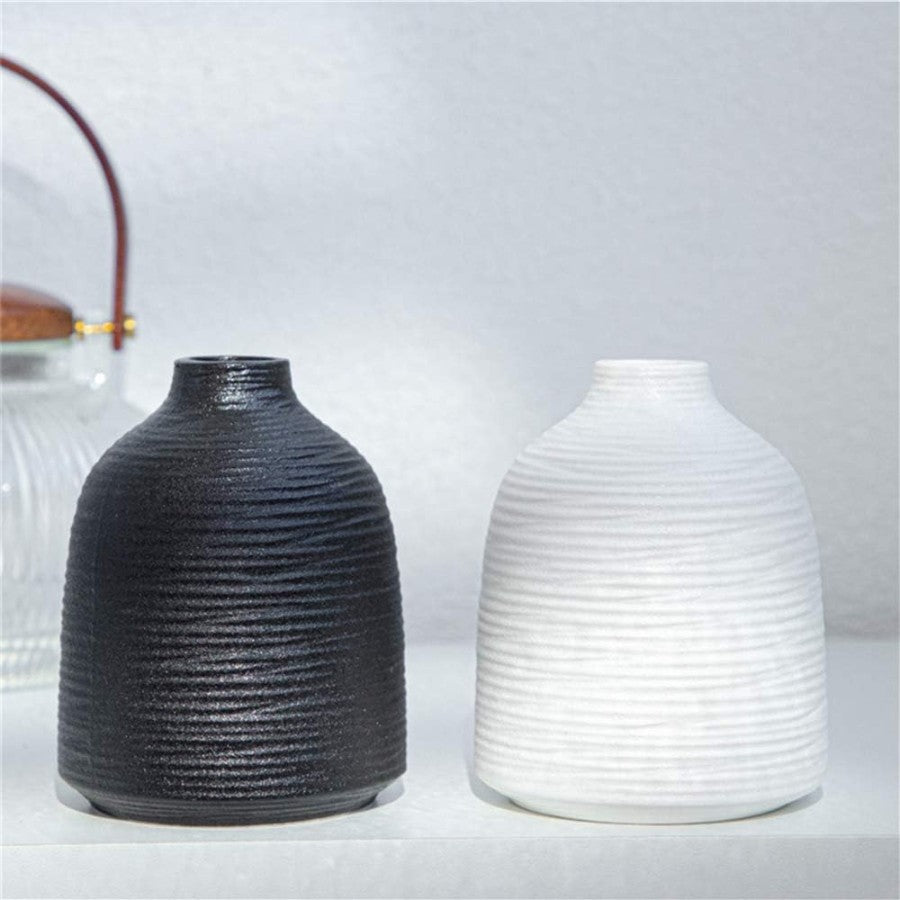 Nordic Rib Sculpt Vase – Sculpted Silence Collection