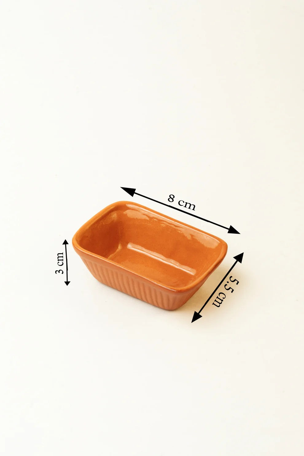 Rectangular Bowl Glazed