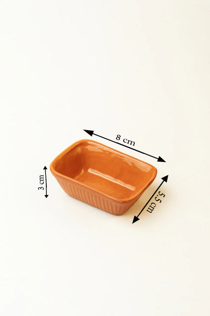 Rectangular Bowl Glazed