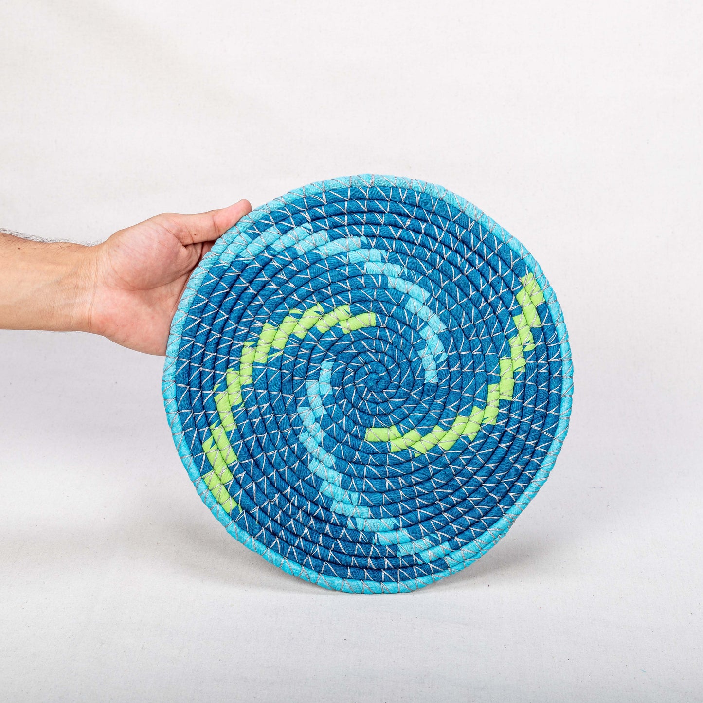 Handwoven Spiral Placemats - Set of 2
