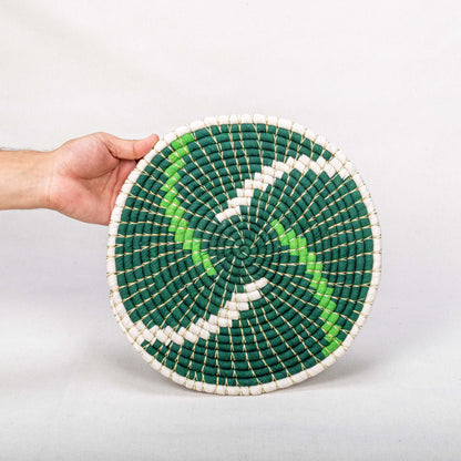 Handwoven Spiral Placemats - Set of 2