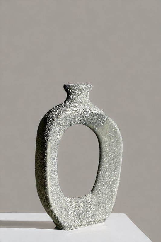Stone Halo Sculpt Vase - Contemporary Expressions Collection