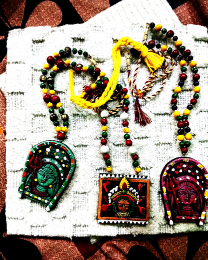 Handcrafted Terracotta Goddess Necklace Sets - Made in Uttar Pradesh, India