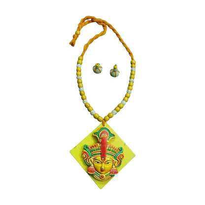 Handcrafted Terracotta Goddess Necklace Sets - Made in Uttar Pradesh, India