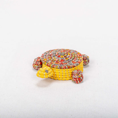 Handwoven Colorful Turtle Basket